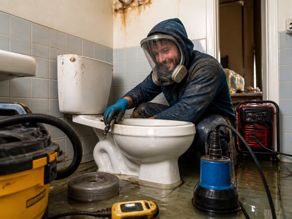 Toilet Overflow Cleanup